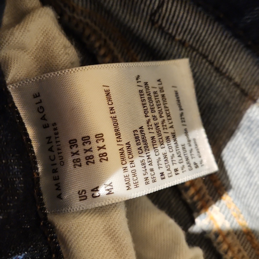 ❤️ AMERICAN EAGLE ORIGINAL BOOTCUT JEANS, 28 × 30 - Picture 7 of 9